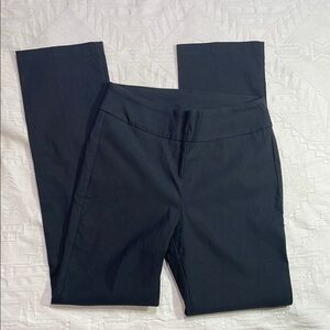 Women’s Tribal Straight Leg Pull On Dress Slacks Pants Dark Gray Size 10